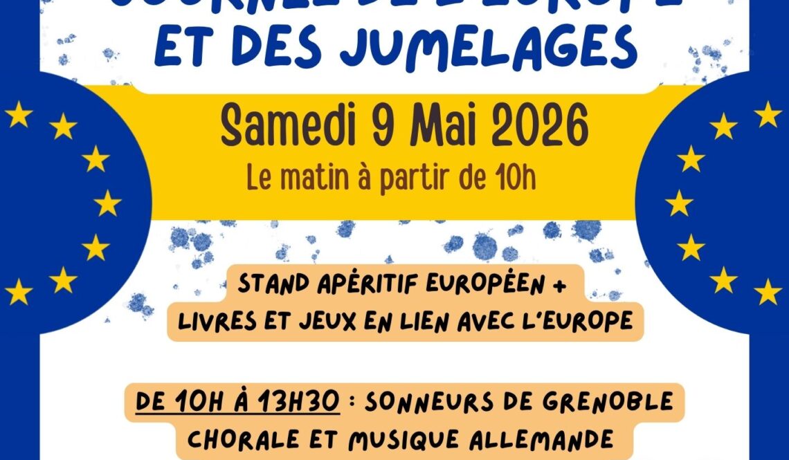 2026 fête de l&rsquo;Europe et des jumelages MATIN