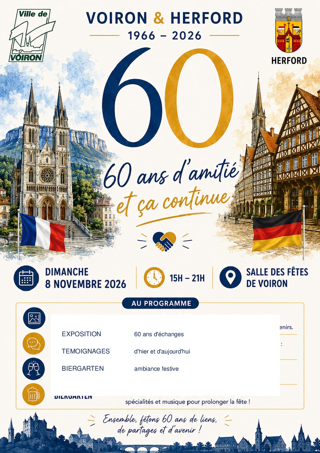 60 ans jumelage Voiron Herford